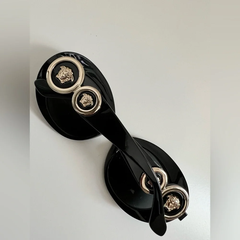 VERSACE MEDUSA BIGGIE OVAL SUNGLASSES